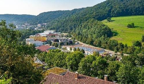 Gewerbegebiet von oben.